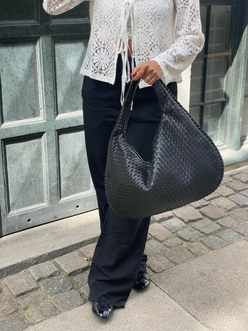 VEGAN LEATHER BOTTEGA DUPE TOTE BAG