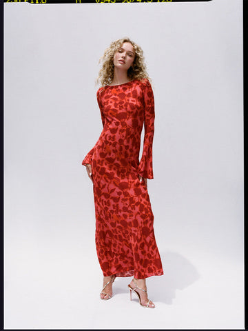 JOSEPHINE - VINTAGE FLORAL MAXI JURK