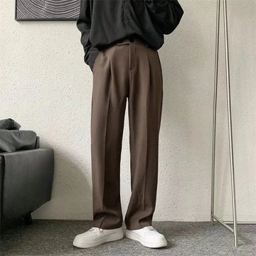CASUAL STRAIGHT LEGGED OFFICE PANTS
