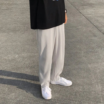 RIBBED WIDE COMFORT PANTS