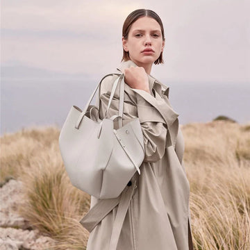 VINTAGE LEATHERLOOK TOTE BAG