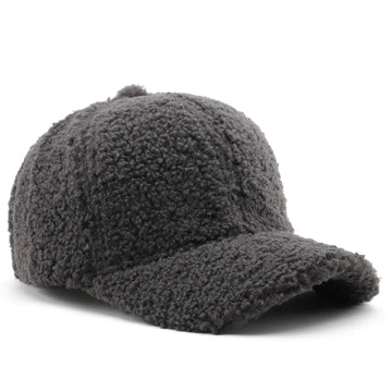 FAUX SHEARLING BASEBALL CAP