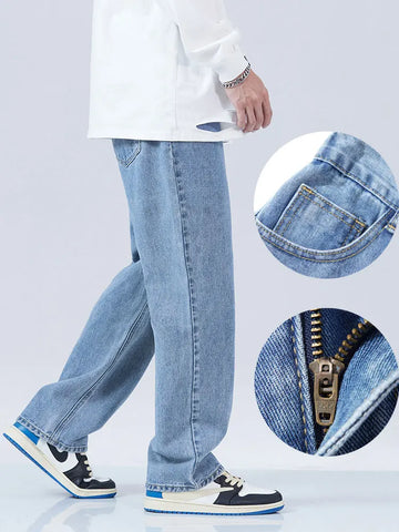RELAXED WIDE LEGGED STRAIGHT JEANS