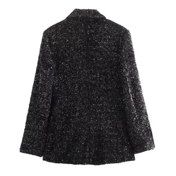JACQUELINE BLACK SEQUIN JACKET