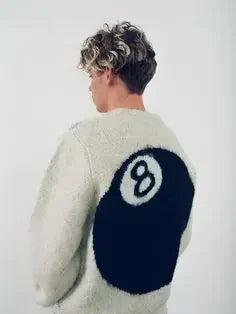 Y2K 8BALL HEAVYWEIGHT TECH SWEATER