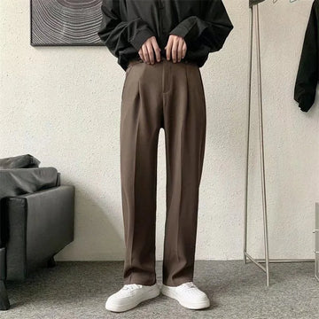 CASUAL STRAIGHT LEGGED OFFICE PANTS