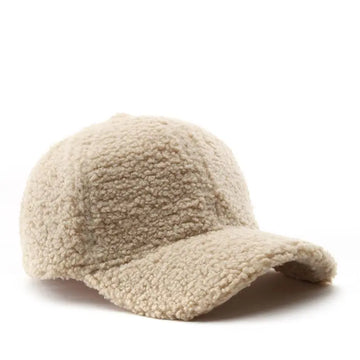 FAUX SHEARLING BASEBALL CAP