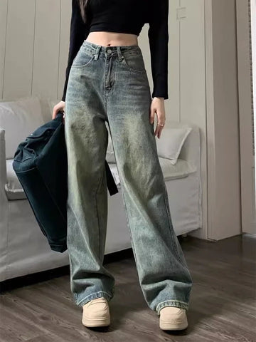 VINTAGE WASHED BAGGY Y2K JEANS